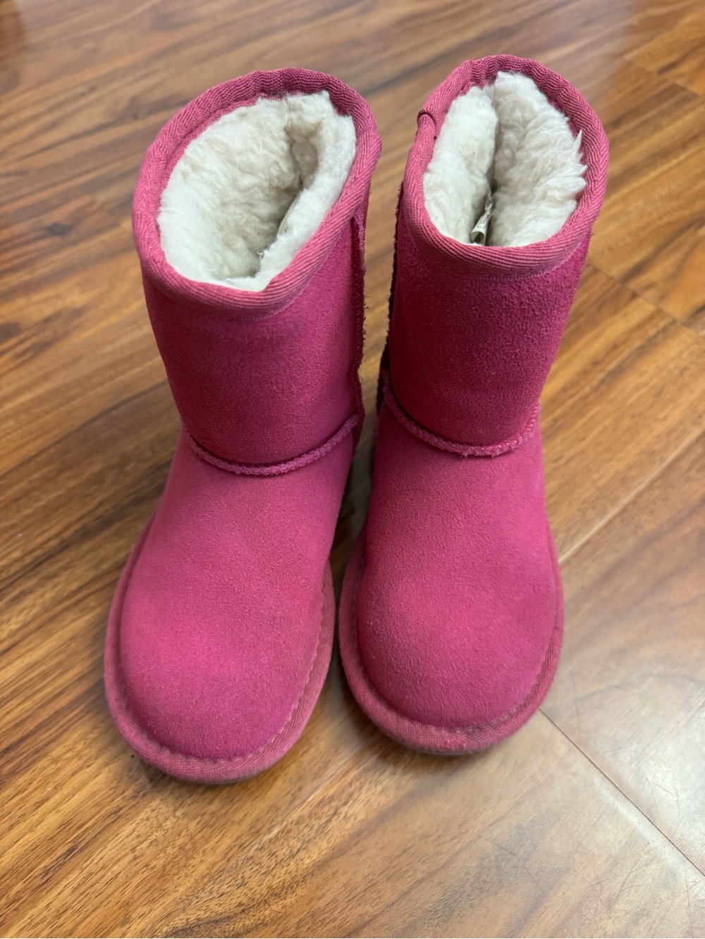 UGG Kids Raspberry Pink Shearling Lined Boots